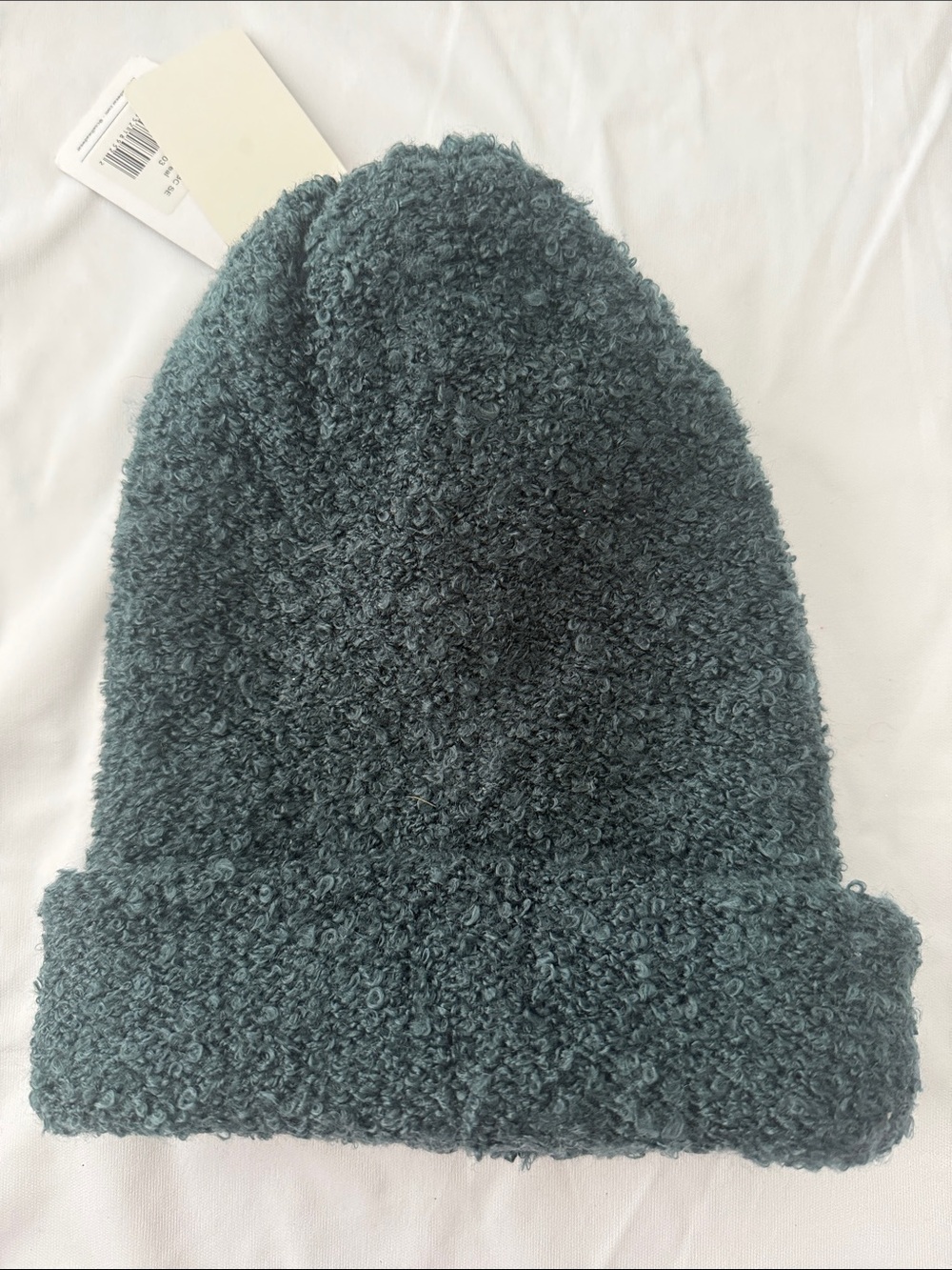 Plush Loop Knit Beanie Hat - Dark Teal - Picture 2 of 3